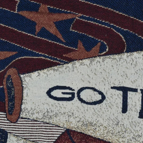 Vintage Blanket | Sports Memorabilia Cheer Football Basketball Varsity Quilt - Picture 4 of 5